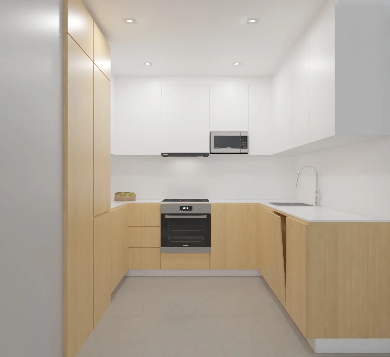 C2 - ON - Cocina madera blanco